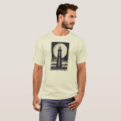 Cape Lookout Lighthouse North Carolina Maan T-shirt (Voorkant volledig)