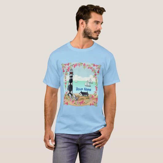 Cape Lookout Lighthouse t-shirt (Voorkant volledig)
