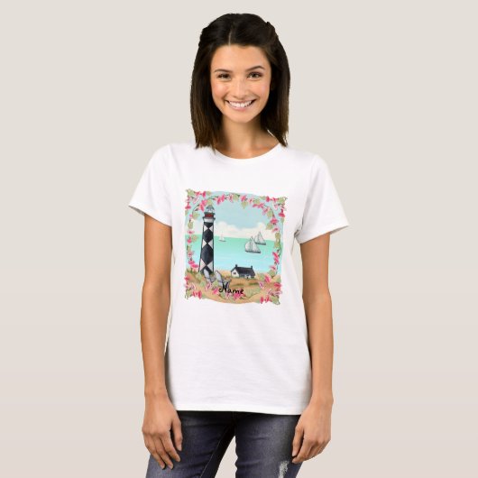 Cape Lookout Lighthouse t-shirt (Voorkant volledig)