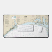 Cape Lookout naar New River Nautical Chart 11543 Bureaumat (Keyboard & Muis)