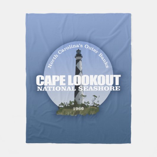 Cape Lookout National Seashore Fleece Deken (Voorkant)