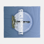 Cape Lookout National Seashore Fleece Deken (Voorkant (Horizontaal))