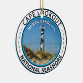 Cape Lookout National Seashore North Carolina Keramisch Ornament (Rechts)