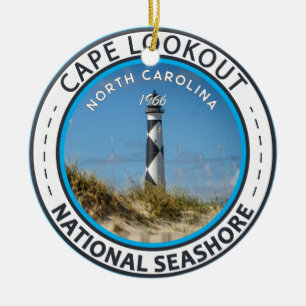 Cape Lookout National Seashore North Carolina Keramisch Ornament