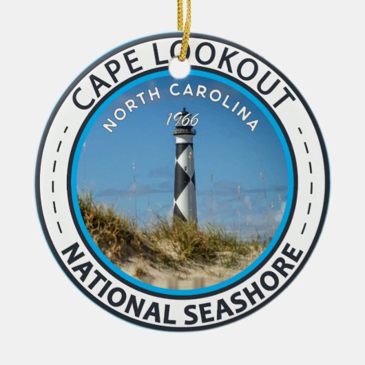 Cape Lookout National Seashore North Carolina Keramisch Ornament (Voorkant)