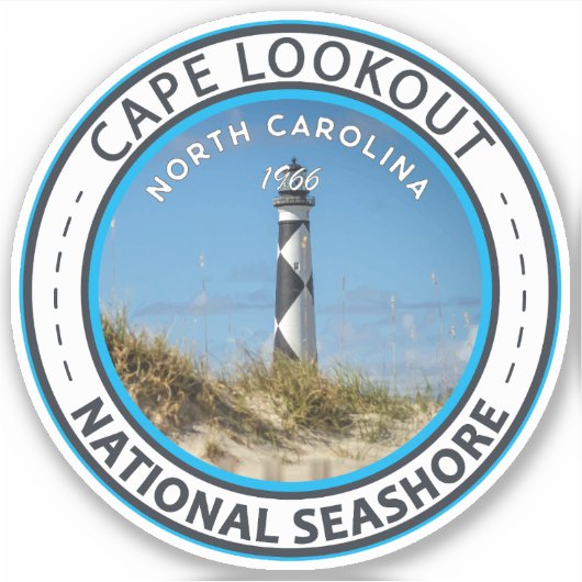 Cape Lookout National Seashore North Carolina Sticker (Voorkant)