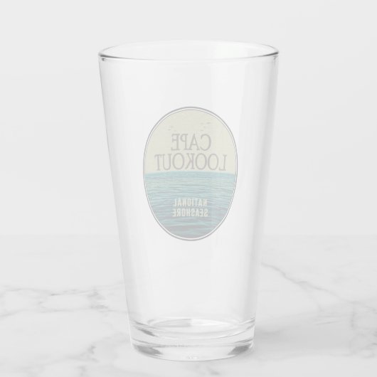 Cape Lookout National Seashore Ocean Birds Glas (Achterkant)