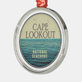 Cape Lookout National Seashore Ocean Birds Metalen Ornament (Links)