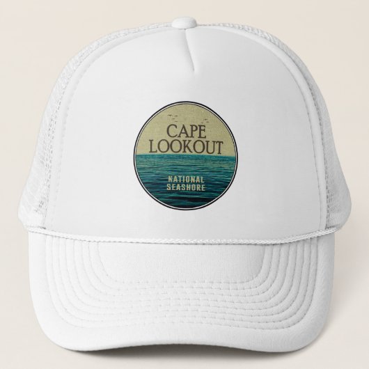 Cape Lookout National Seashore Ocean Birds Trucker Pet (Voorkant)