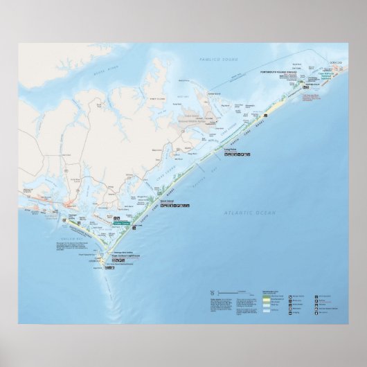 Cape Lookout National Seashore Poster (Voorkant)