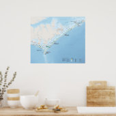 Cape Lookout National Seashore Poster (Keuken)