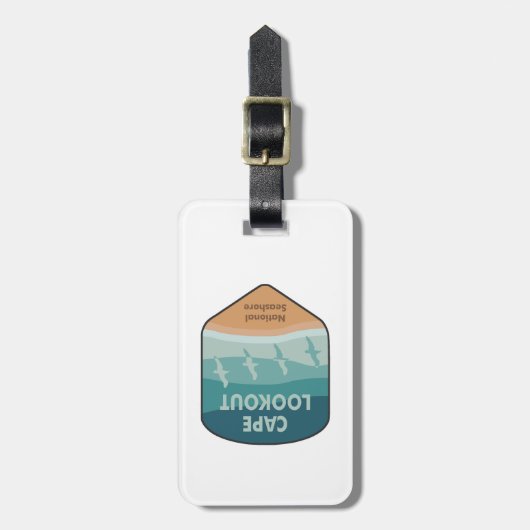 Cape Lookout National Seashore Seagulls Bagagelabel (Voorkant verticaal)