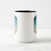 Cape Lookout National Seashore Seagulls Tweekleurige Koffiemok (Center)