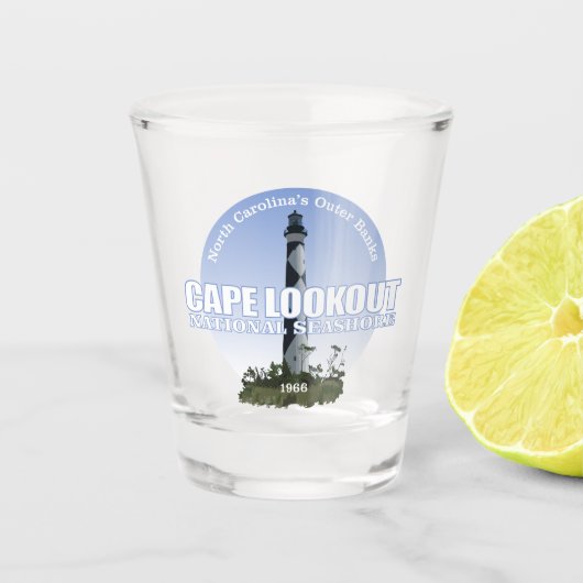 Cape Lookout National Seashore Shot Glas (Voorkant)