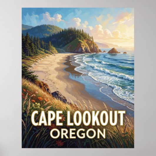 Cape Lookout State Park — Oregon Poster (Voorkant)