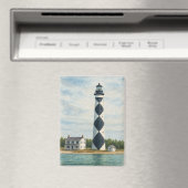 Cape Lookout Vuurtoren Aquarel Magneet (Insitu (Vaatwasser))