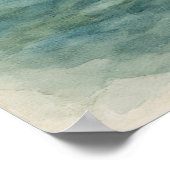 Cape Lookout Vuurtoren Waterverf Poster (Hoek)