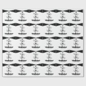 Cape Lookout, vuurtoren zwart-wit Cadeaupapier (Vlak)