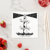 Cape Lookout, vuurtoren zwart-wit Servet (Insitu)