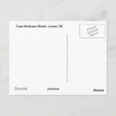 Cape lopen HenBeach Briefkaart (Achterkant)