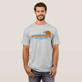 Cape lopen HenDelaware Sun Palm Trees T-shirt (Voorkant volledig)