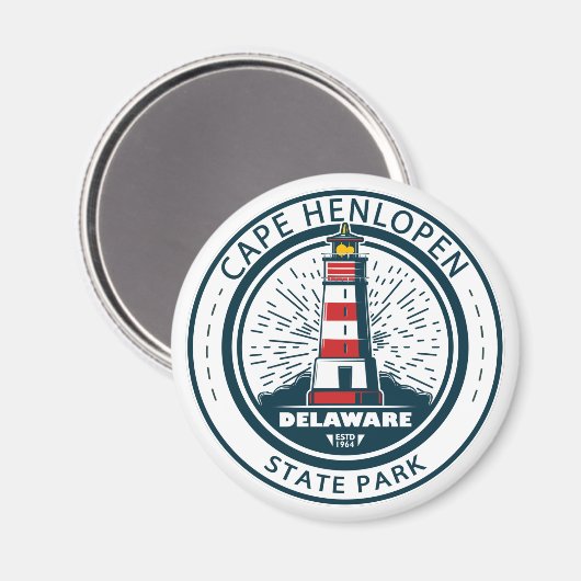 Cape lopen HenState Park Delaware Badge Magneet (Voorkant / Achterkant)
