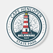 Cape lopen HenState Park Delaware Badge Magneet (Voorkant)