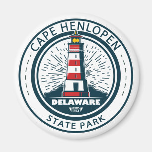 Cape lopen HenState Park Delaware Badge Magneet