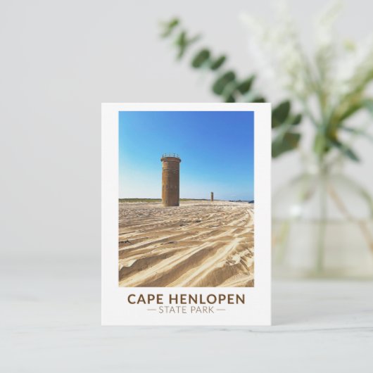Cape lopen Henstate Park Delaware Waterverf Briefkaart (Staand voorkant)