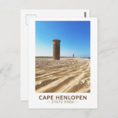 Cape lopen Henstate Park Delaware Waterverf Briefkaart (Voorkant / Achterkant)