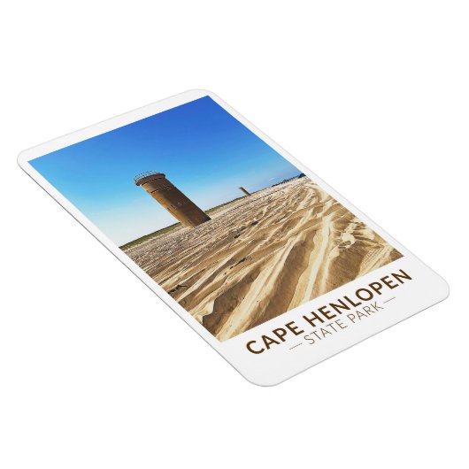 Cape lopen Henstate Park Delaware Waterverf Magneet (Rechterzijde)