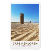 Cape lopen Henstate Park Delaware Waterverf Magneet (Verticaal)