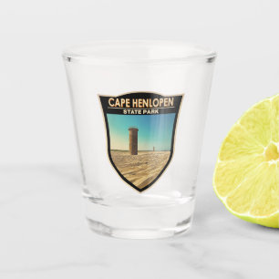 Cape lopen Henstate Park Delaware Waterverf Shot Glas