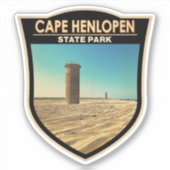 Cape lopen Henstate Park Delaware Waterverf Sticker (Voorkant)