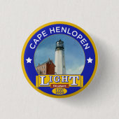 Cape lopen Henvuurtoren Ronde Button 3,2 Cm (Voorkant)