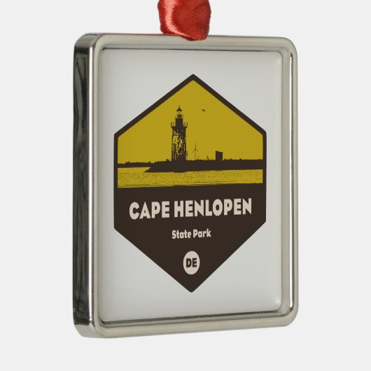 Cape lopen Stad Park Metalen Ornament (Rechts)