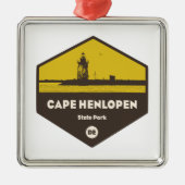 Cape lopen Stad Park Metalen Ornament (Voorkant)