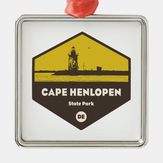 Cape lopen Stad Park Metalen Ornament (Voorkant)