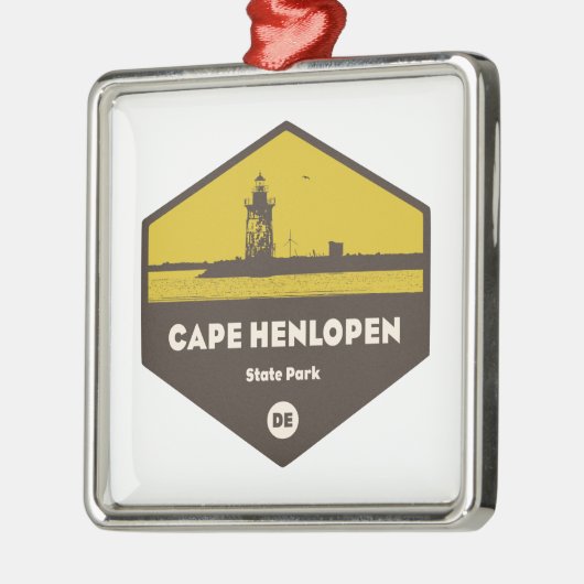 Cape lopen Stad Park Metalen Ornament (Links)