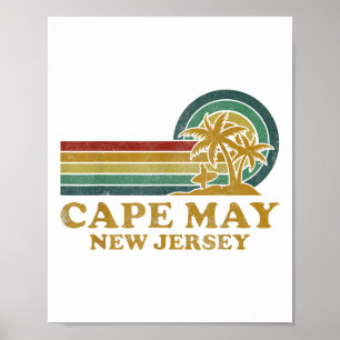 Cape May Beach New Jersey Familie Zomervakantie P Poster