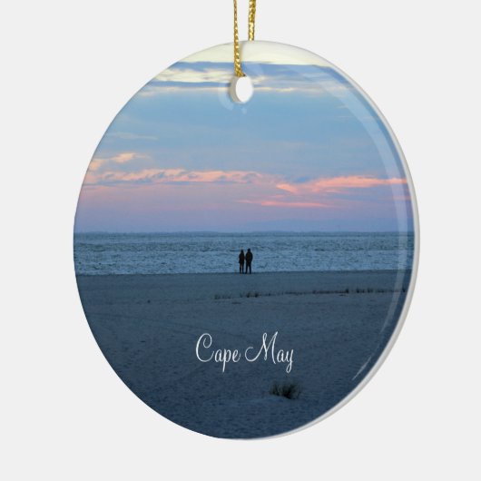 Cape May Beach Sunset Keramisch Ornament (Links)
