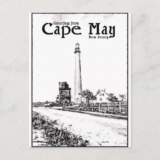 Cape May Briefkaart (Voorkant)