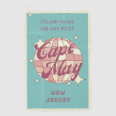 Cape May City New Jersey USA golfspeler Golfhanddoek (Voorkant)