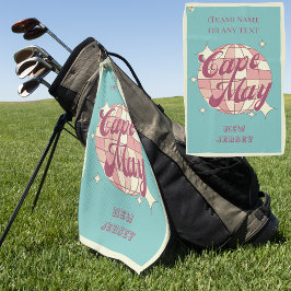 Cape May City New Jersey USA golfspeler Golfhanddoek