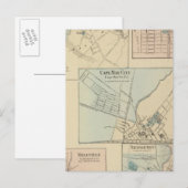 Cape May City, Salem, Vineland, Millville Briefkaart (Voorkant / Achterkant)