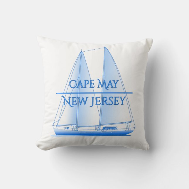 Cape May Coastal Nautical Sailing Sailor Kussen (Voorkant)
