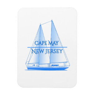 Cape May Coastal Nautical Sailing Sailor Magneet