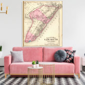 Cape May County, NJ Canvas Afdruk (Insitu (Woonkamer))