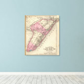 Cape May County, NJ Canvas Afdruk (Insitu (Houten vloer))
