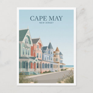 Cape May Historisch District New Jersey Aandenken Briefkaart